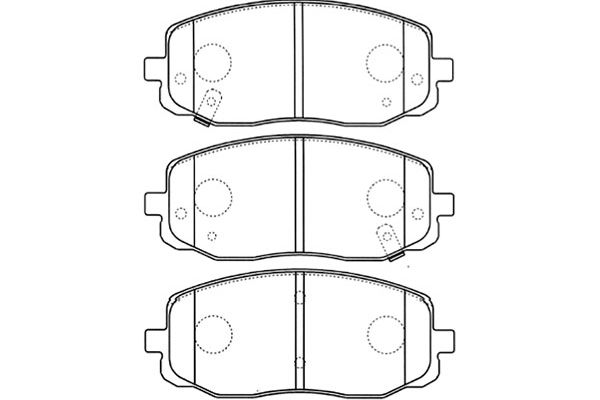 KAVO PARTS Fékbetét, mind BP-4015_KP