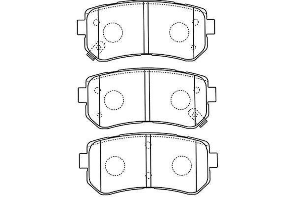 KAVO PARTS Fékbetét, mind BP-4018_KP