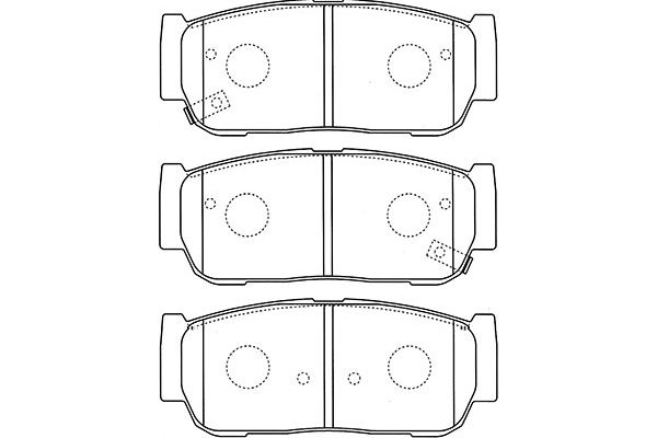 KAVO PARTS Fékbetét, mind BP-4019_KP