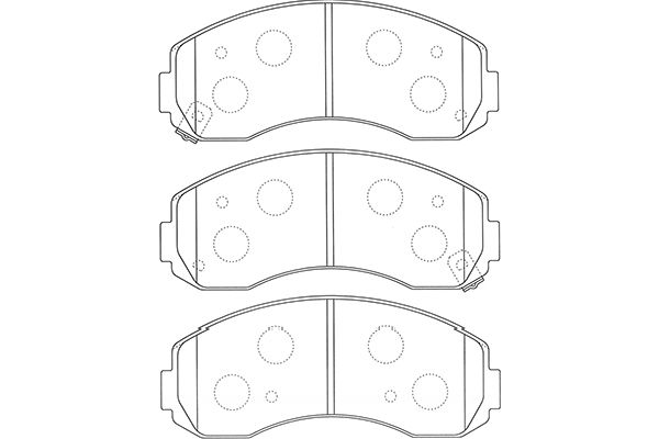 KAVO PARTS Fékbetét, mind BP-4020_KP