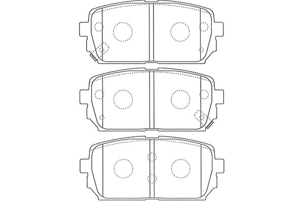 KAVO PARTS Fékbetét, mind BP-4023_KP