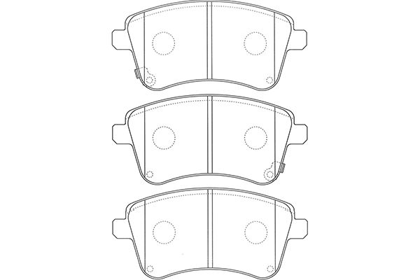 KAVO PARTS Fékbetét, mind BP-4025_KP