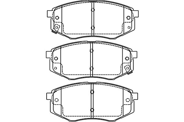 KAVO PARTS Fékbetét, mind BP-4027_KP