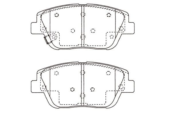 KAVO PARTS Fékbetét, mind BP-4028_KP