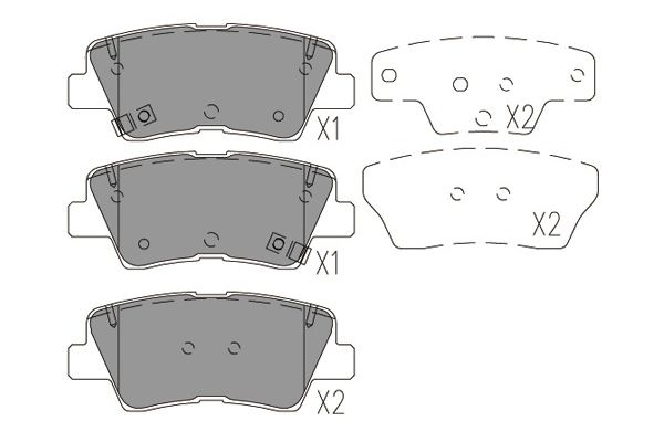 KAVO PARTS Fékbetét, mind BP-4031_KP