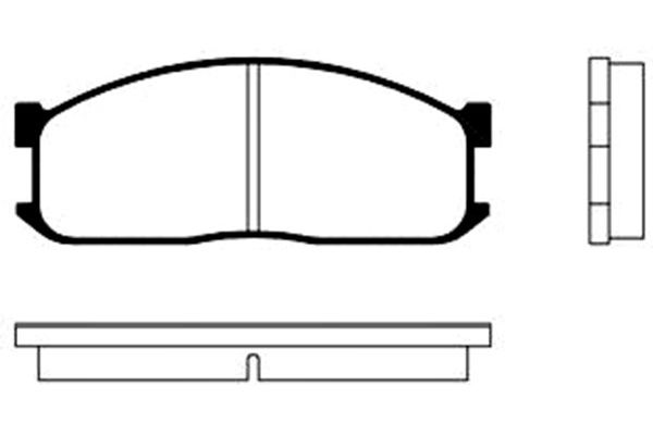 KAVO PARTS Fékbetét, mind BP-4506_KP