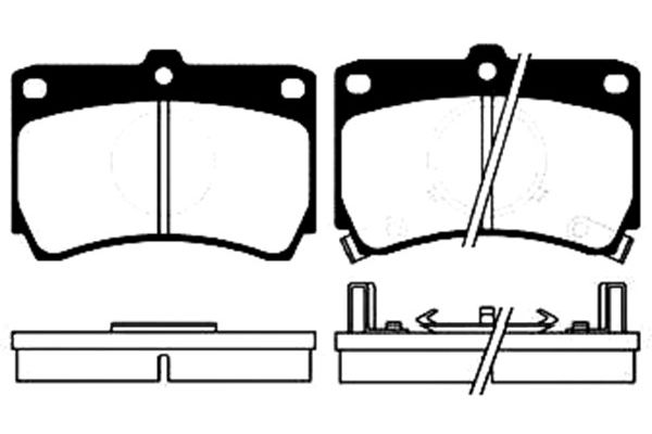 KAVO PARTS Fékbetét, mind BP-4507_KP