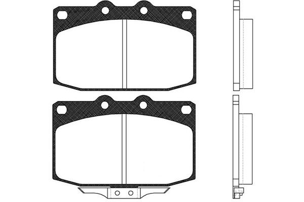 KAVO PARTS Fékbetét, mind BP-4509_KP