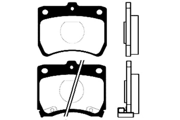 KAVO PARTS Fékbetét, mind BP-4511_KP