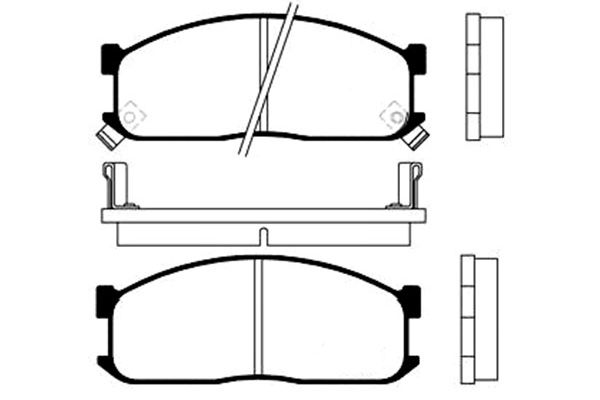 KAVO PARTS Fékbetét, mind BP-4514_KP