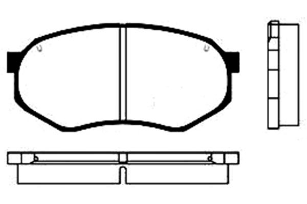 KAVO PARTS Fékbetét, mind BP-4515_KP