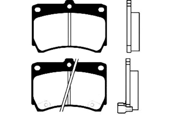 KAVO PARTS Fékbetét, mind BP-4517_KP