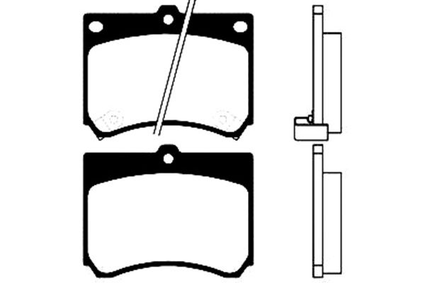 KAVO PARTS Fékbetét, mind BP-4518_KP