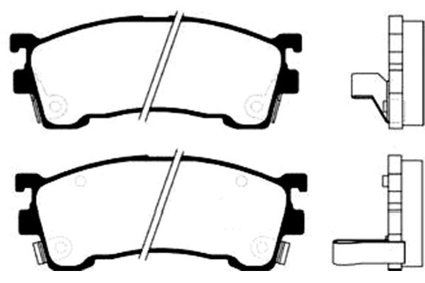 KAVO PARTS Fékbetét, mind BP-4520_KP