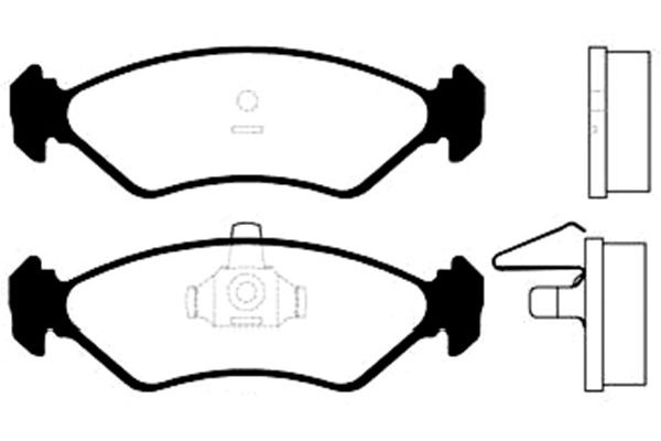 KAVO PARTS Fékbetét, mind BP-4528_KP