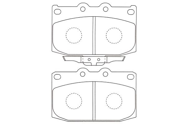 KAVO PARTS Fékbetét, mind BP-4530_KP