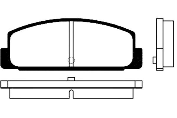 KAVO PARTS Fékbetét, mind BP-4534_KP