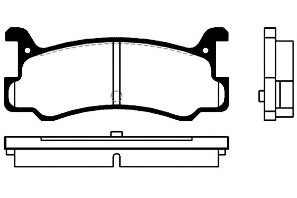 KAVO PARTS Fékbetét, mind BP-4535_KP