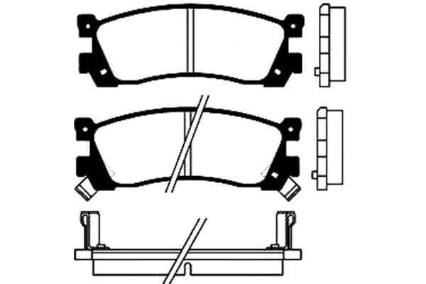 KAVO PARTS Fékbetét, mind BP-4537_KP