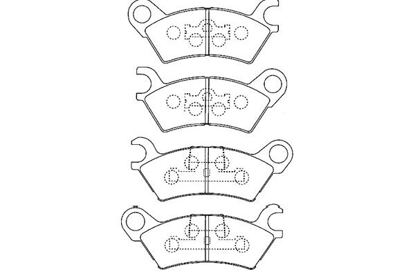 KAVO PARTS Fékbetét, mind BP-4547_KP