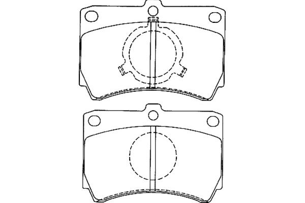 KAVO PARTS Fékbetét, mind BP-4549_KP