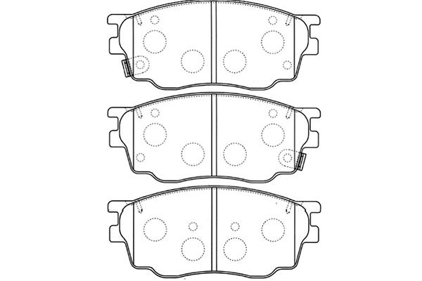 KAVO PARTS Első fékbetét BP-4550_KP