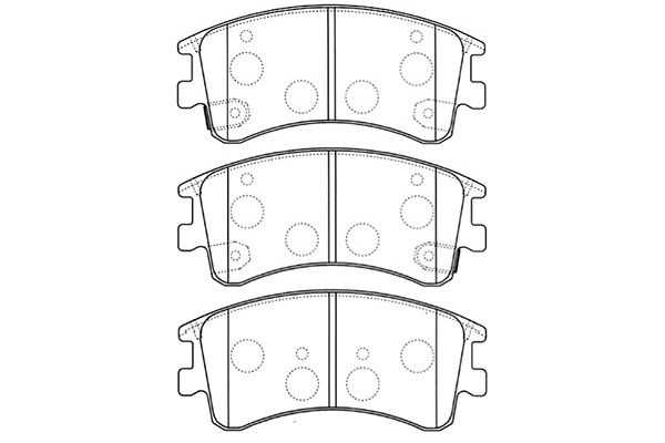 KAVO PARTS Első fékbetét BP-4551_KP