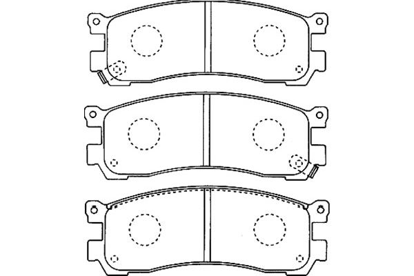 KAVO PARTS Fékbetét, mind BP-4552_KP