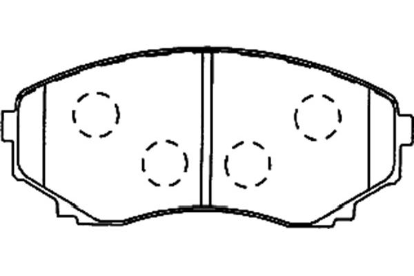 KAVO PARTS Fékbetét, mind BP-4557_KP