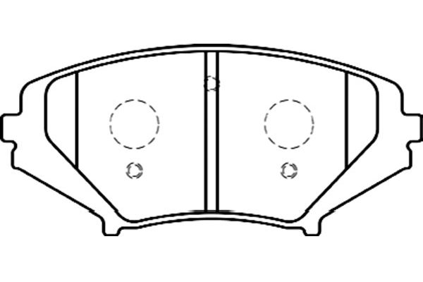 KAVO PARTS Fékbetét, mind BP-4558_KP