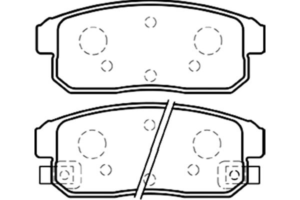 KAVO PARTS Fékbetét, mind BP-4559_KP