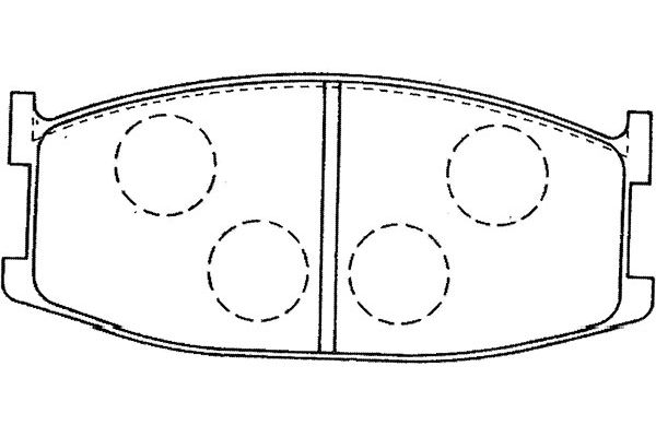 KAVO PARTS Fékbetét, mind BP-4561_KP