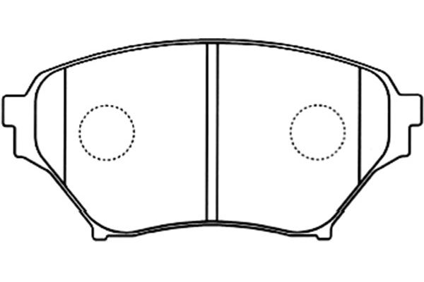 KAVO PARTS Fékbetét, mind BP-4562_KP