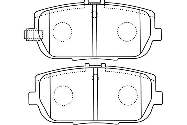 KAVO PARTS Fékbetét, mind BP-4564_KP