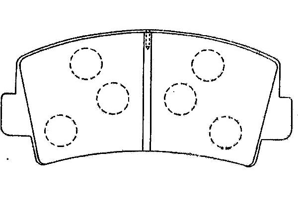 KAVO PARTS Fékbetét, mind BP-4565_KP