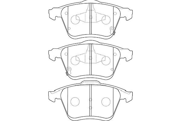 KAVO PARTS Fékbetét, mind BP-4566_KP