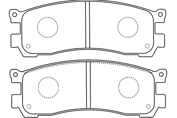 KAVO PARTS Fékbetét, mind BP-4571_KP