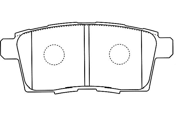 KAVO PARTS Fékbetét, mind BP-4574_KP