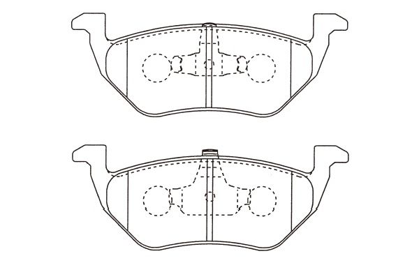 KAVO PARTS Hátsó fékbetét BP-4578_KP