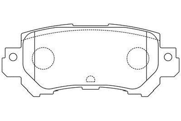 KAVO PARTS Fékbetét, mind BP-4580_KP