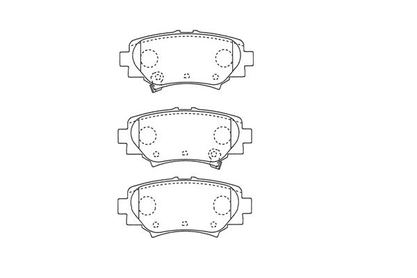 KAVO PARTS Fékbetét, mind BP-4586_KP