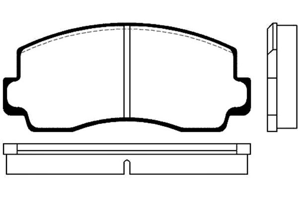 KAVO PARTS Fékbetét, mind BP-5500_KP