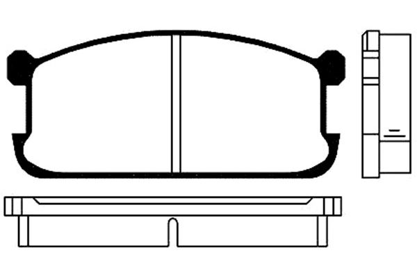 KAVO PARTS Fékbetét, mind BP-5501_KP