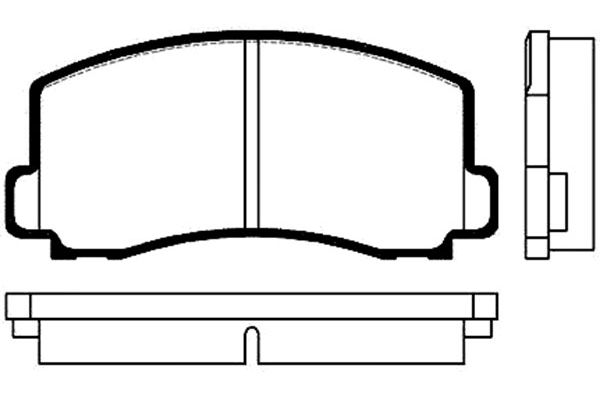 KAVO PARTS Fékbetét, mind BP-5503_KP