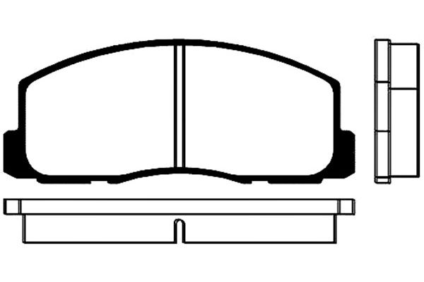 KAVO PARTS Fékbetét, mind BP-5504_KP