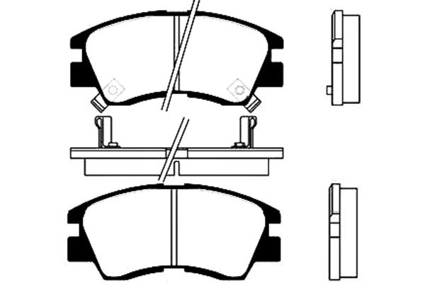 KAVO PARTS Fékbetét, mind BP-5506_KP