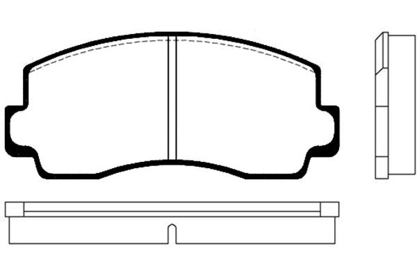 KAVO PARTS Fékbetét, mind BP-5512_KP