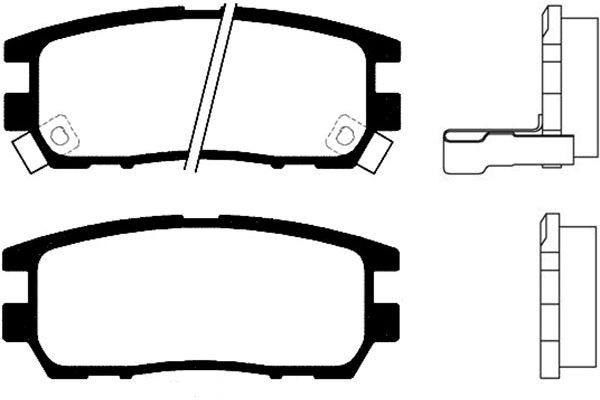 KAVO PARTS Fékbetét, mind BP-5513_KP