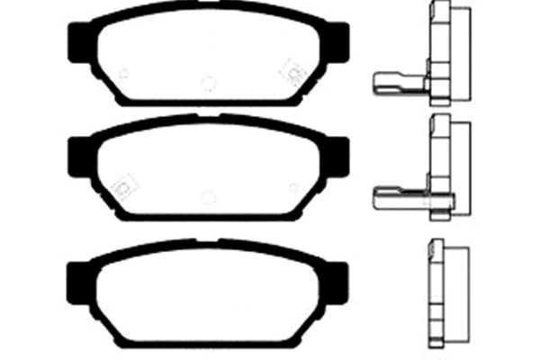 KAVO PARTS Fékbetét, mind BP-5523_KP