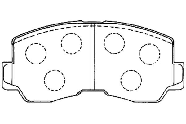 KAVO PARTS Fékbetét, mind BP-5533_KP